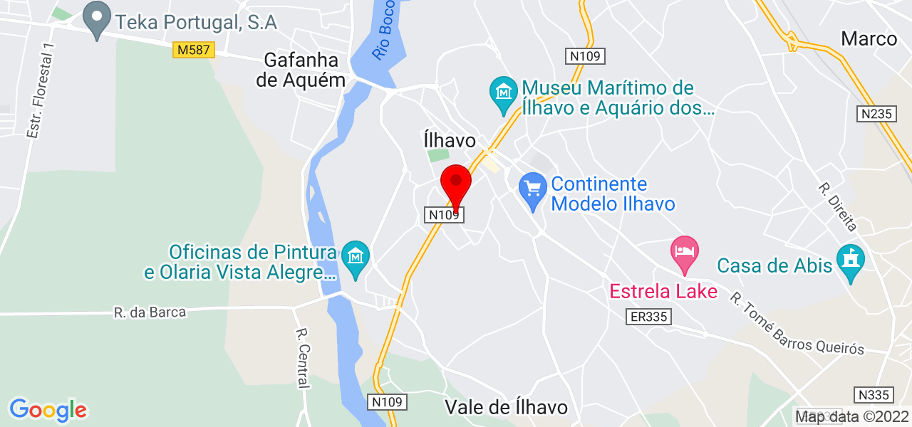 Sofia Viegas - Aveiro - Ílhavo - Mapa