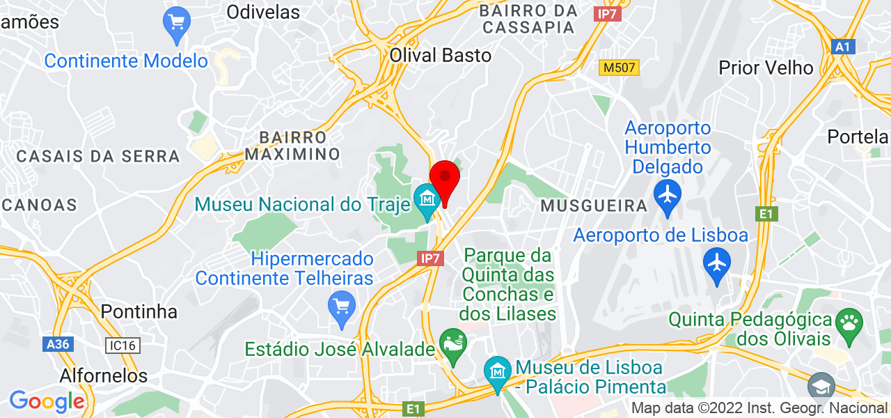Aquino Pinturas - Lisboa - Lisboa - Mapa