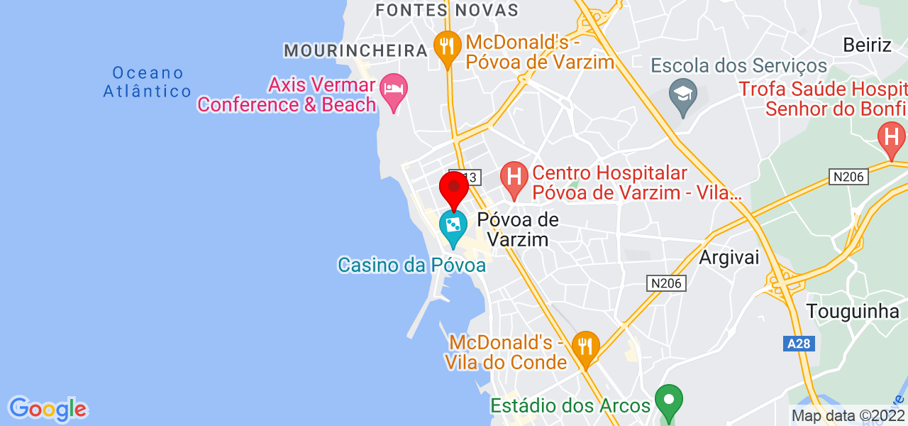 FP acabamentos - Porto - Póvoa de Varzim - Map