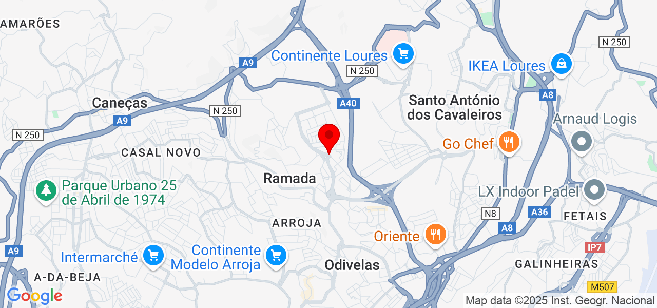 Maria Pereira - Lisboa - Odivelas - Mapa