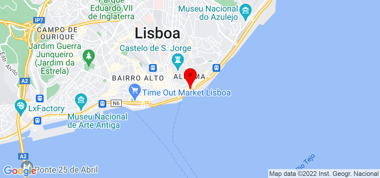Nat&aacute;lia - Lisboa - Lisboa - Mapa