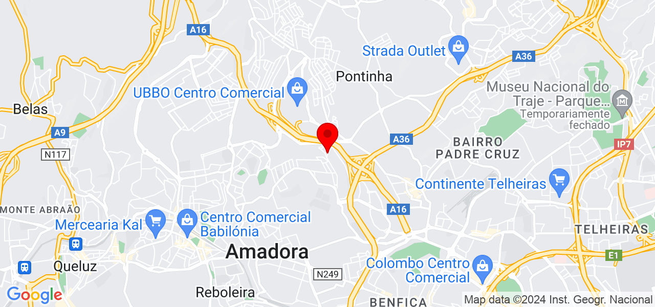LS Limpezas - Lisboa - Amadora - Map