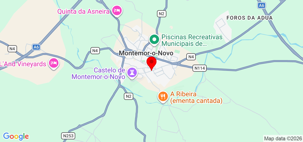 Lingova Serviços - Évora - Montemor-o-Novo - Mapa