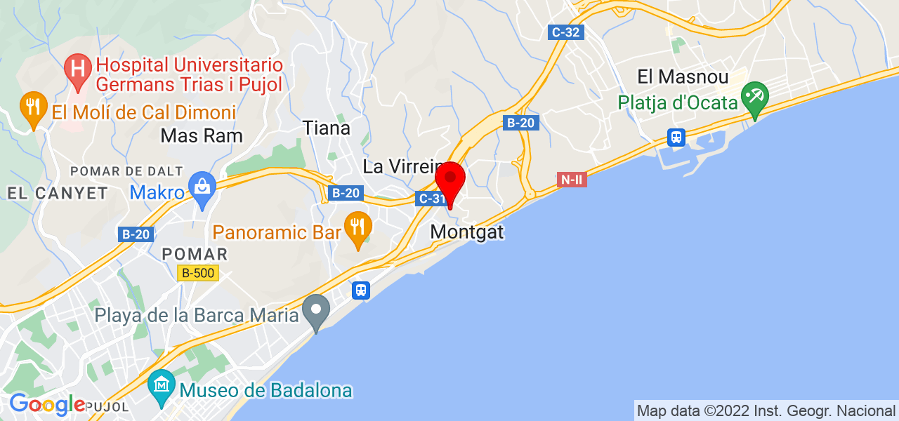 Danae - Cataluña - Montgat - Mapa