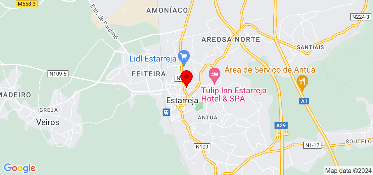Luciene - Aveiro - Estarreja - Mapa