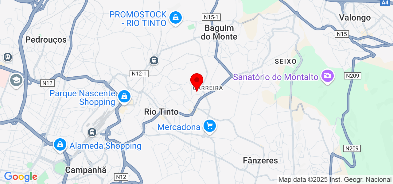Pedro Diniz - Porto - Gondomar - Mapa