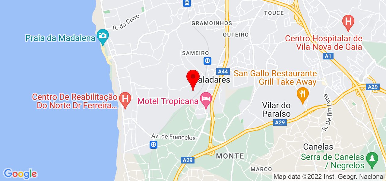 Leontina Rodrigues ramada - Porto - Vila Nova de Gaia - Mapa
