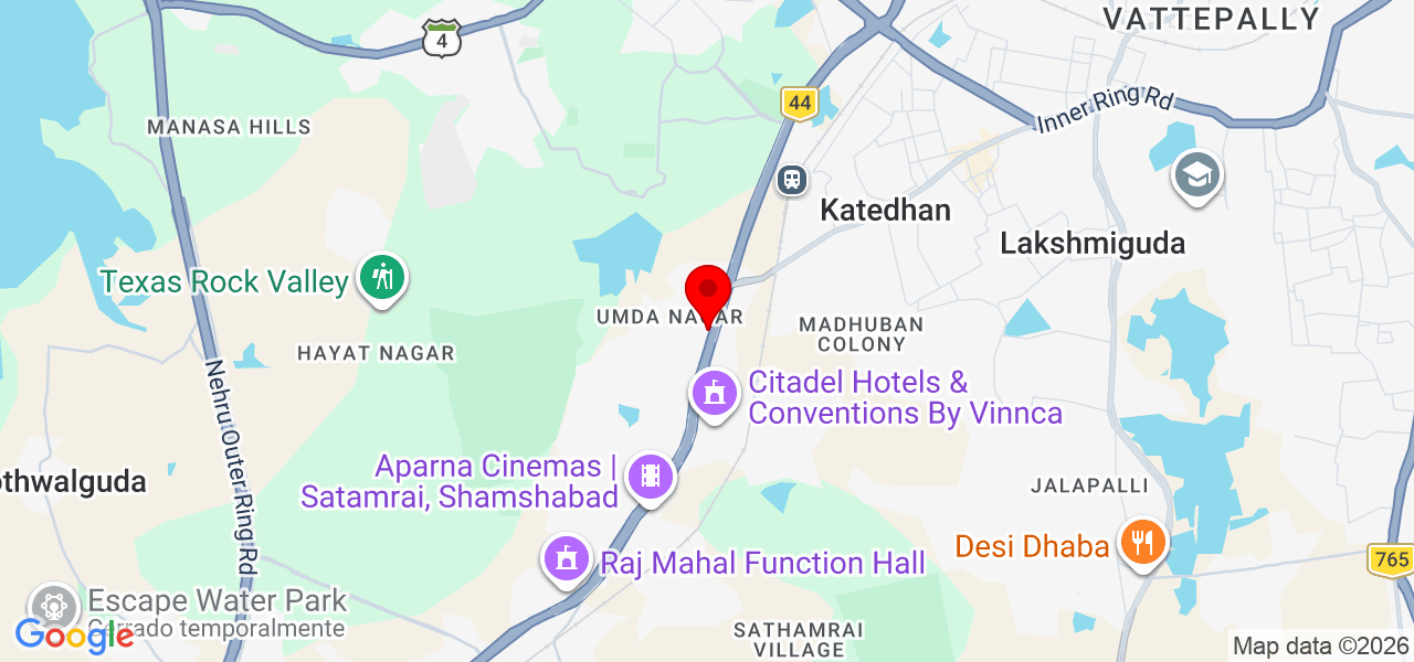 KOTHAS ATELIER ARCHITECTS - Hyderabad - Rajendra Nagar - Map