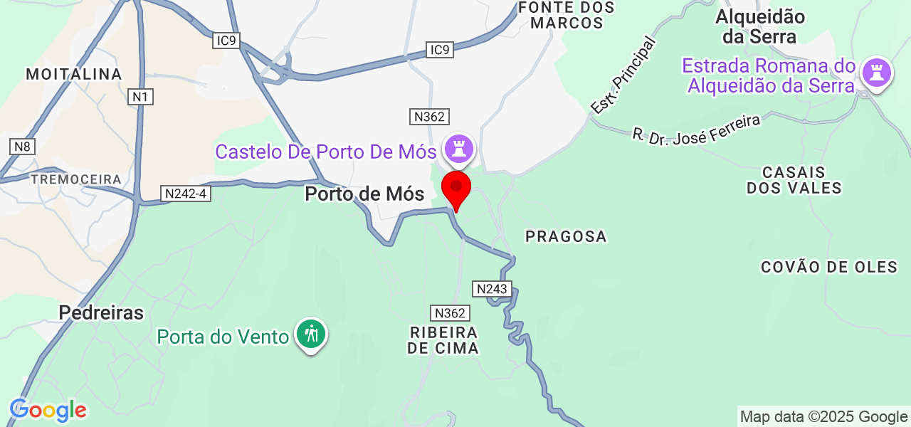 Luan Barbosa - Leiria - Porto de Mós - Karte