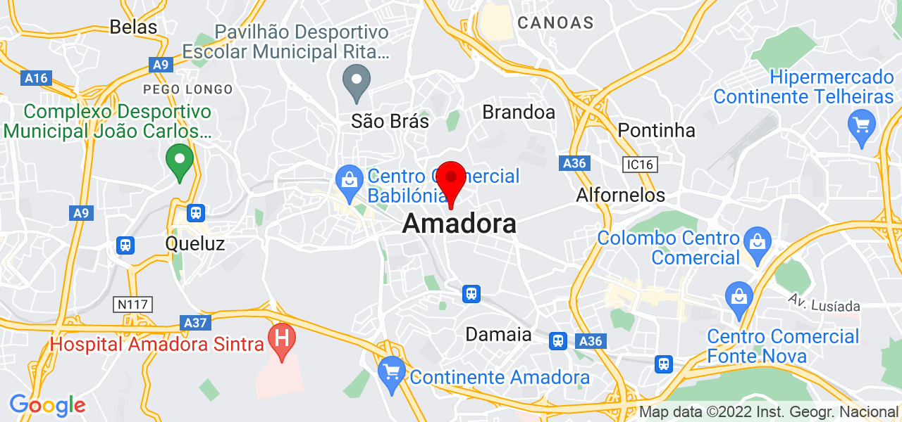Aurora Ferreira - Lisboa - Amadora - Mapa