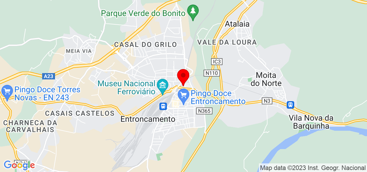 Jairo Beltran - Santarém - Entroncamento - Mapa