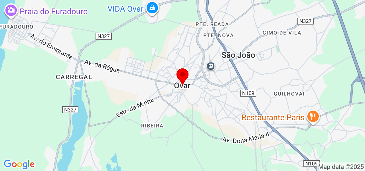 Elizandra Castro - Aveiro - Ovar - Map