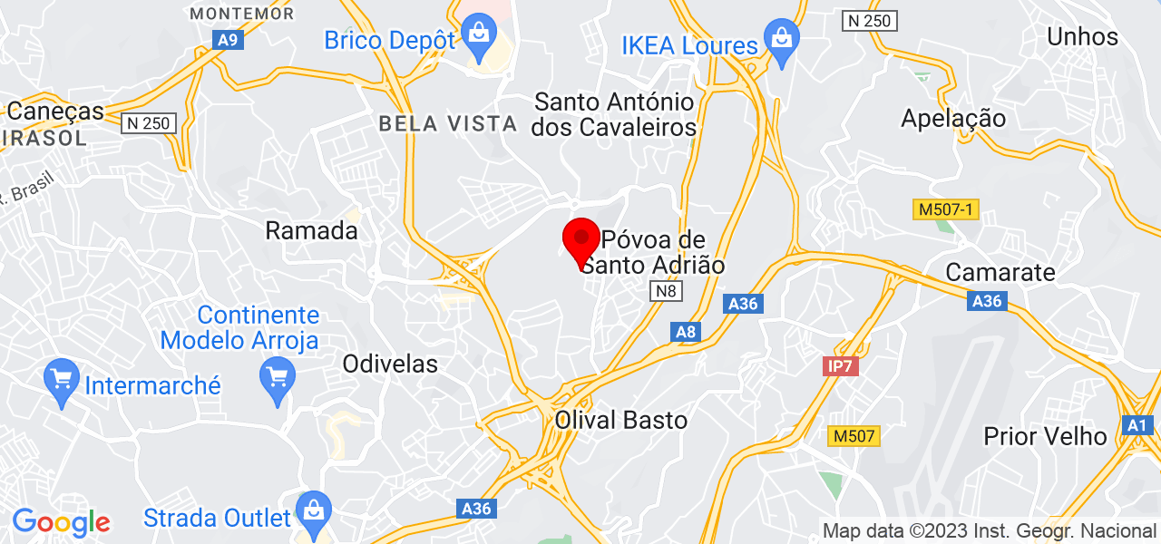 Filipa Queiroz - Lisboa - Odivelas - Mapa