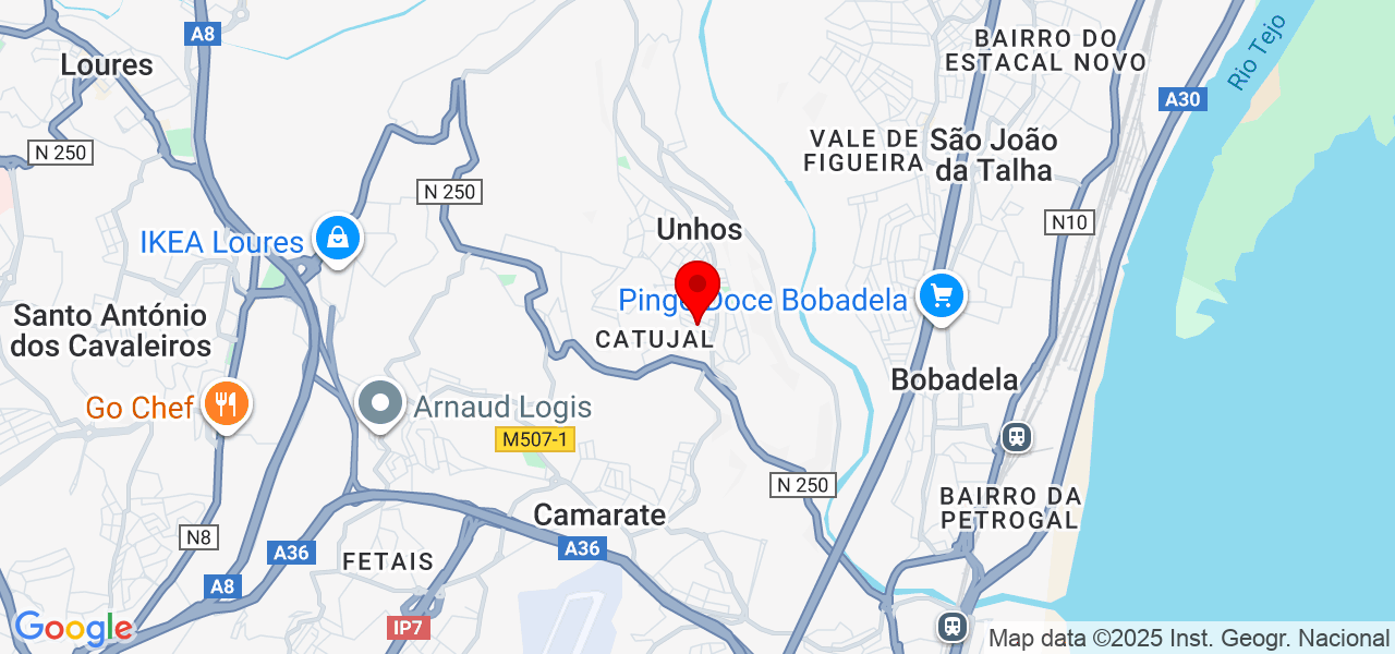 Tilza - Lisboa - Loures - Mapa