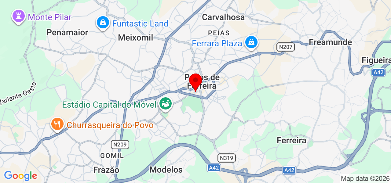 Diana - Porto - Paços de Ferreira - Mapa