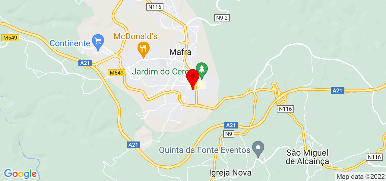 Remodela Valdir - Lisboa - Mafra - Mapa