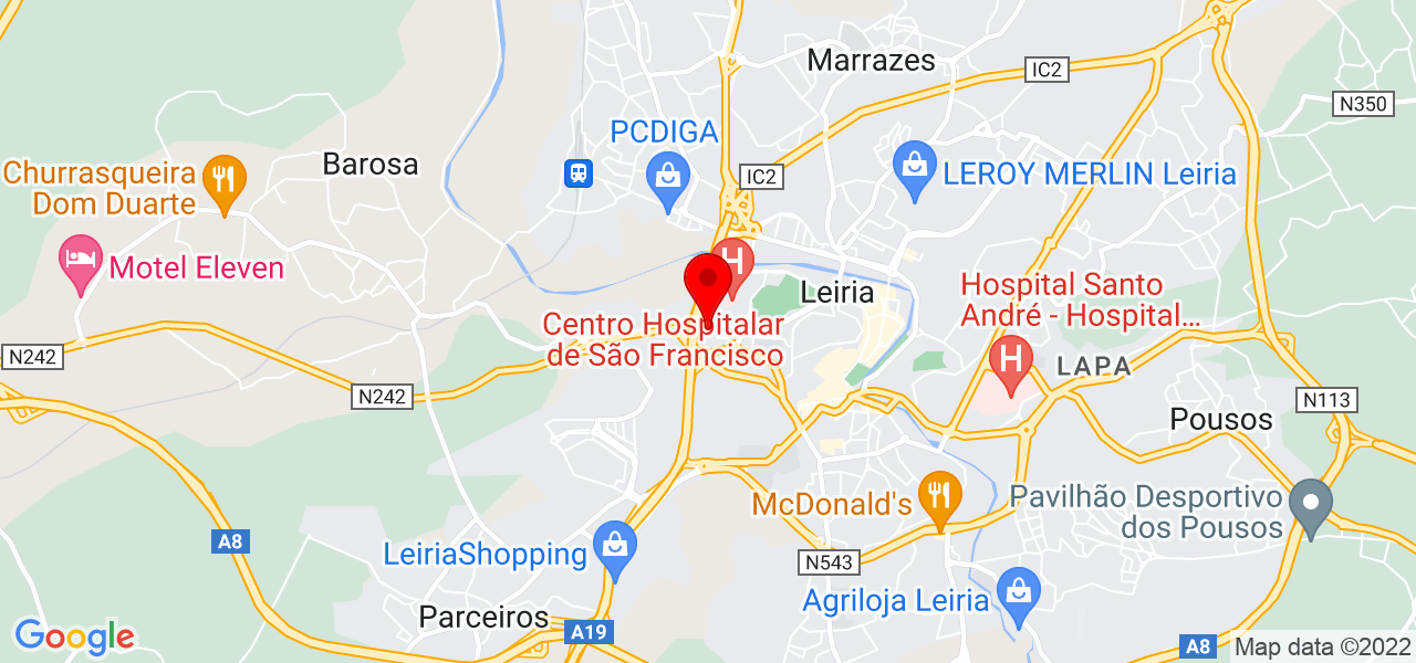 Papa Matos Leiria - Leiria - Leiria - Mapa