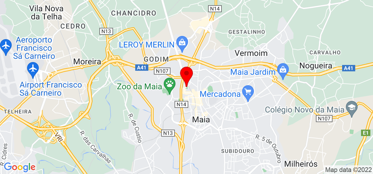 S&eacute;rgio Henriques Real Estate Advisor - Porto - Maia - Mapa