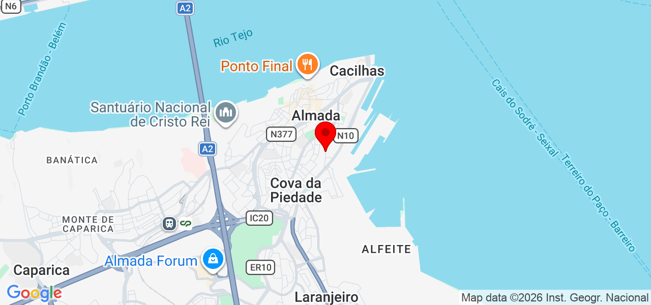 Justino - Setúbal - Almada - Karte