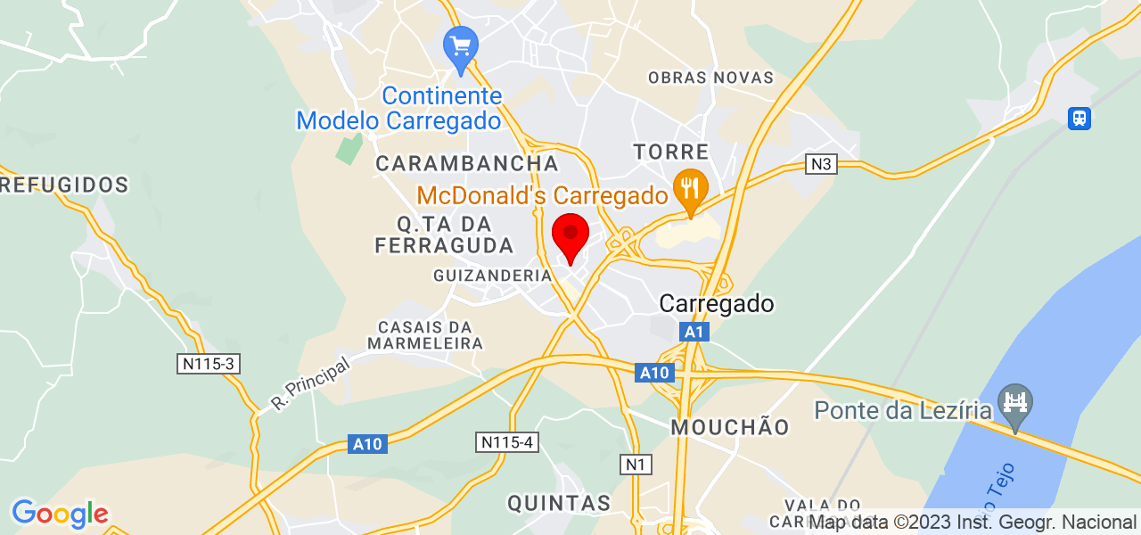 Ana Margarida Franco - Lisboa - Alenquer - Mapa