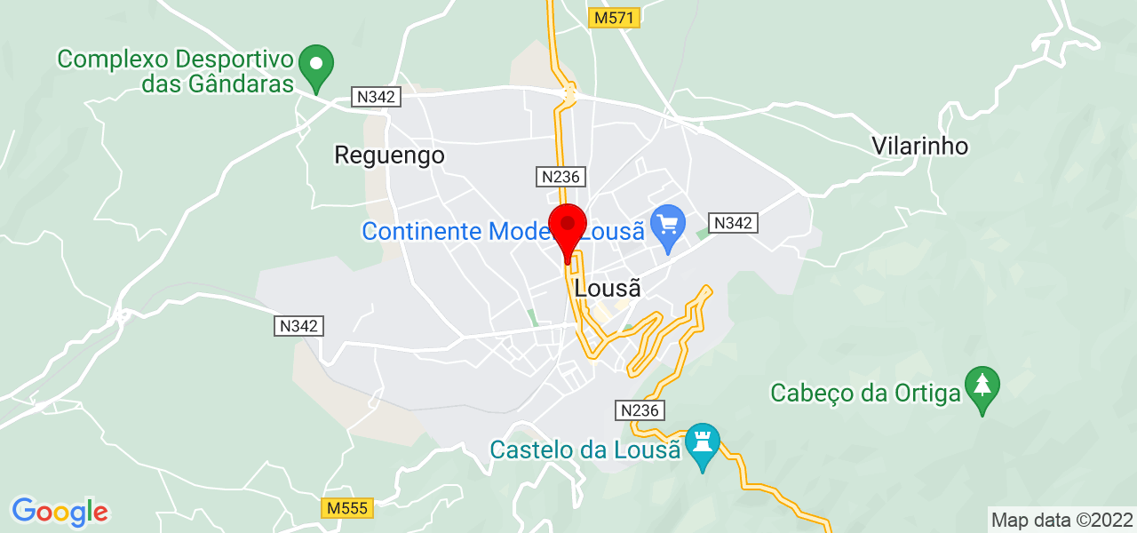 Beatriz Costa - Coimbra - Lousã - Mapa