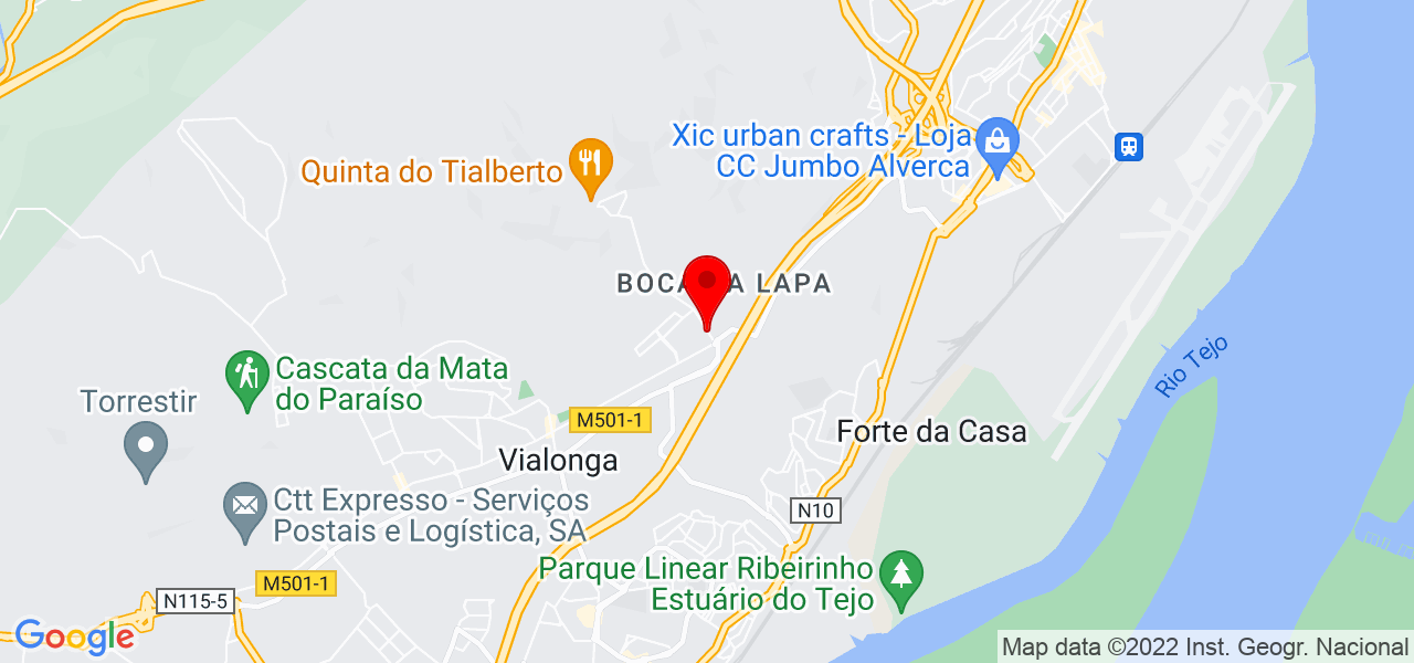 Liliana Andr&eacute; - Lisboa - Vila Franca de Xira - Mapa