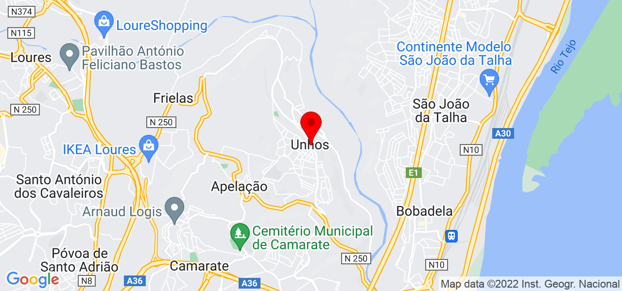 C&aacute;ssio Rocha - Lisboa - Loures - Mapa