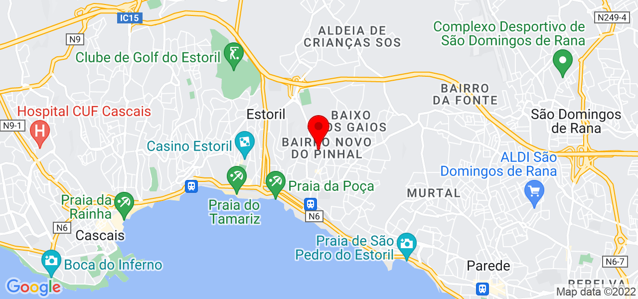 Palmira Bar&atilde;o - Lisboa - Cascais - Mapa
