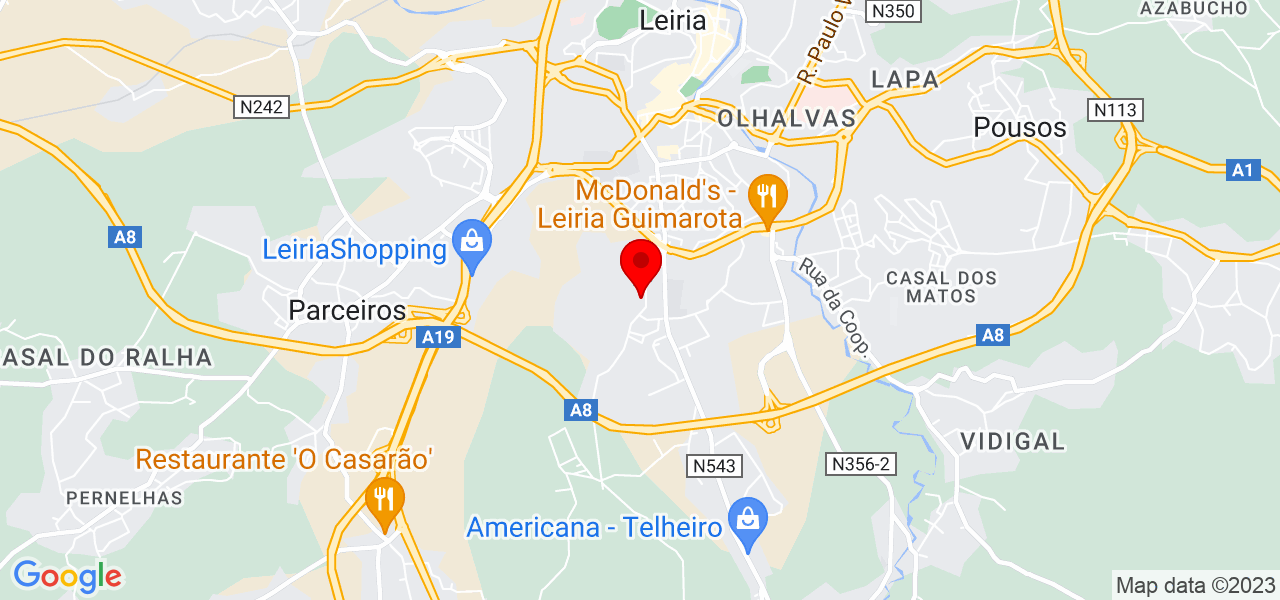 Samanta Bordallo - Leiria - Leiria - Mapa