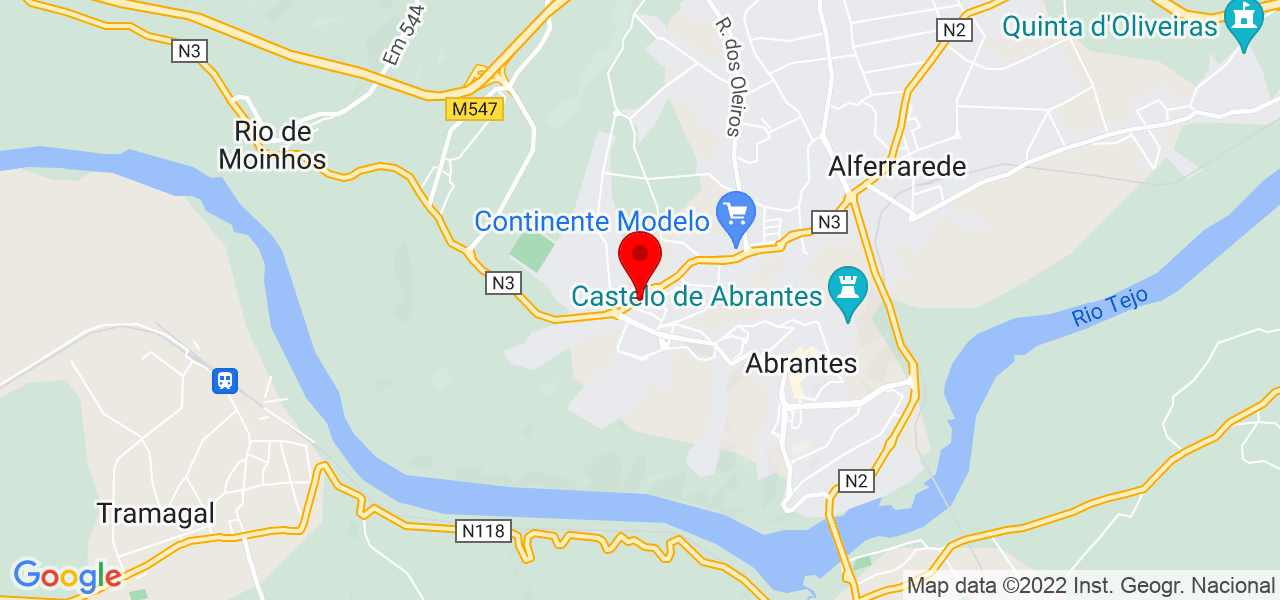 Serras Contanova Consulting - Santarém - Abrantes - Mapa