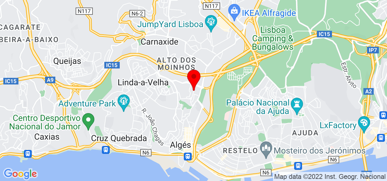 Louren&ccedil;o Carmona - Lisboa - Oeiras - Mapa