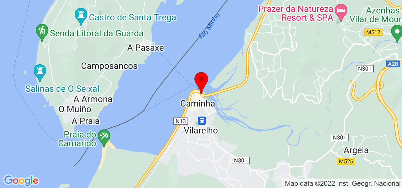 Marivy - Viana do Castelo - Caminha - Mapa