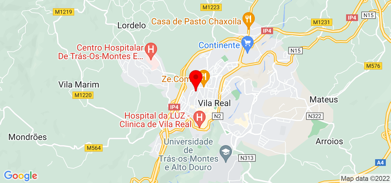 Maria Correia - Vila Real - Vila Real - Mapa