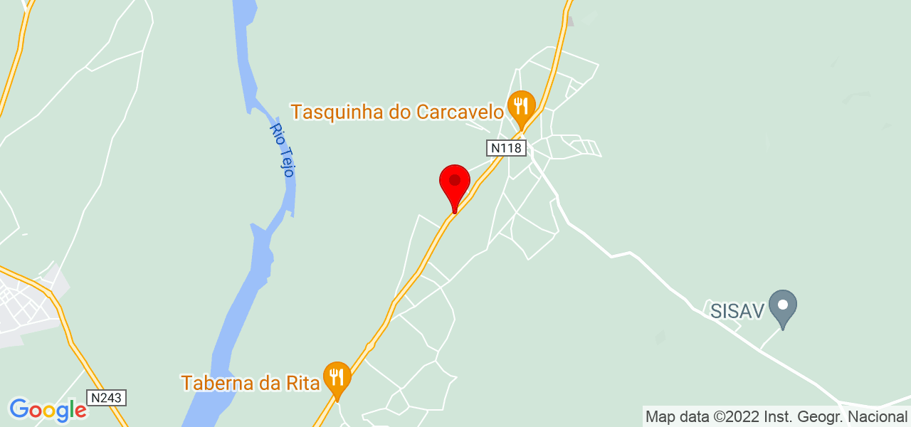 Andr&eacute; Santos - Santarém - Chamusca - Mapa