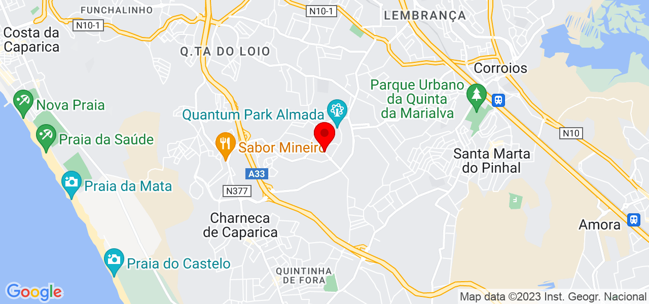 Nair Machado - Setúbal - Almada - Mapa