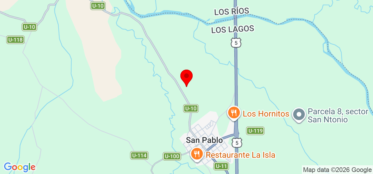 Servicio de serenatas con Mariachis a Domicilio - Los Lagos - Osorno - Mapa