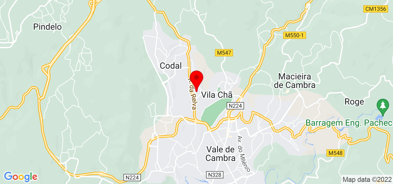 Cristina - Aveiro - Vale de Cambra - Map