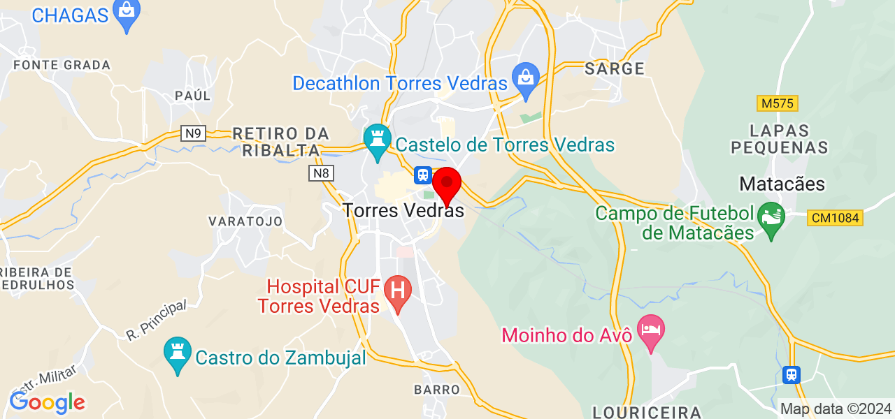 Giovanni - Lisboa - Torres Vedras - Mapa