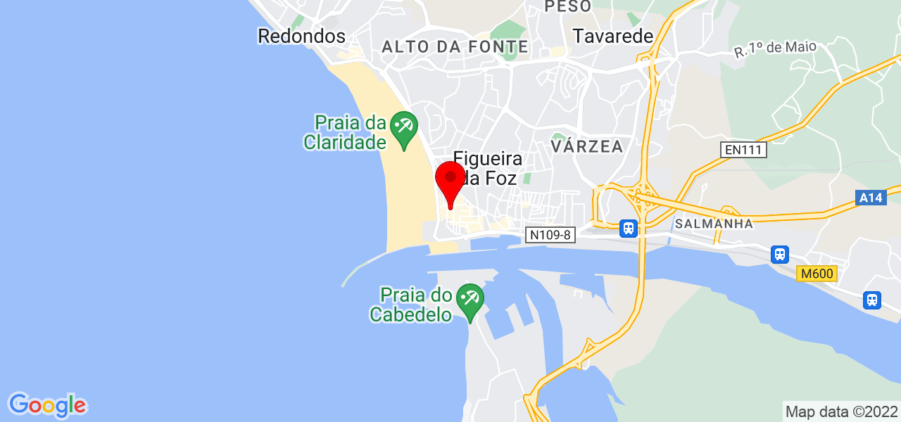 Gislaine Martins - Coimbra - Figueira da Foz - Mapa