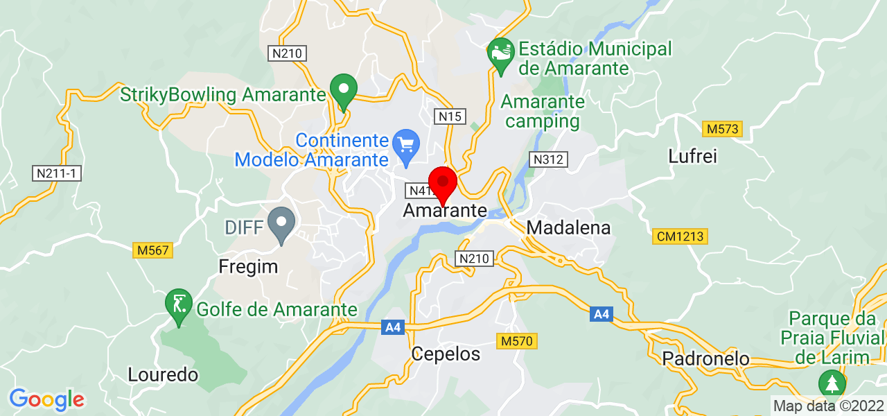 Alexandre Dias - Porto - Amarante - Mapa