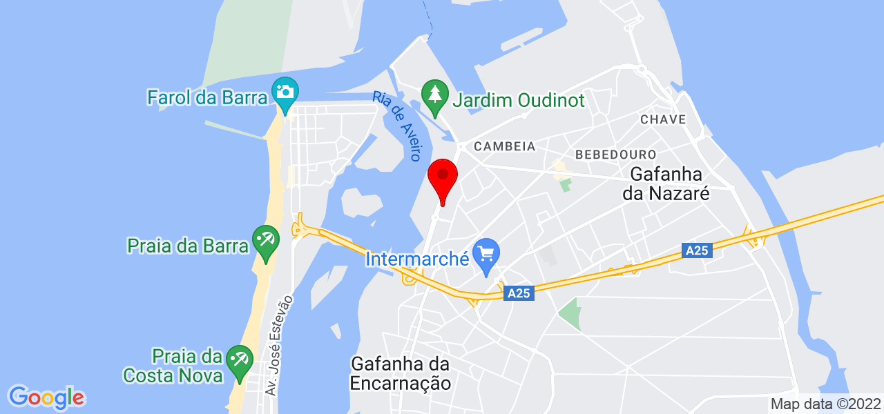 Filipa Castro - Aveiro - Ílhavo - Mapa