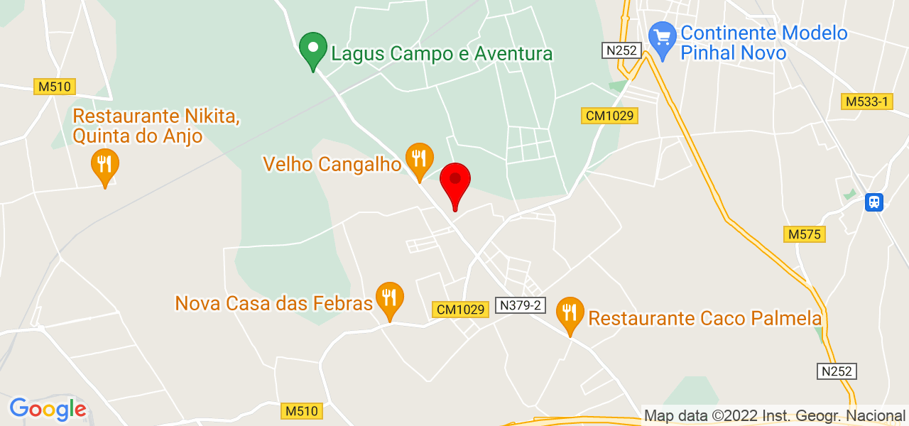 Cristiane Moutinho - Setúbal - Palmela - Mapa
