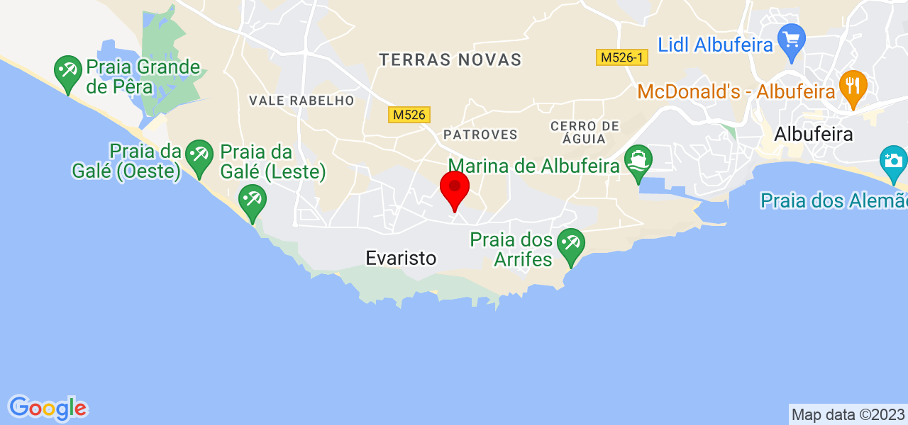 Diogo Pereira - Faro - Albufeira - Mapa