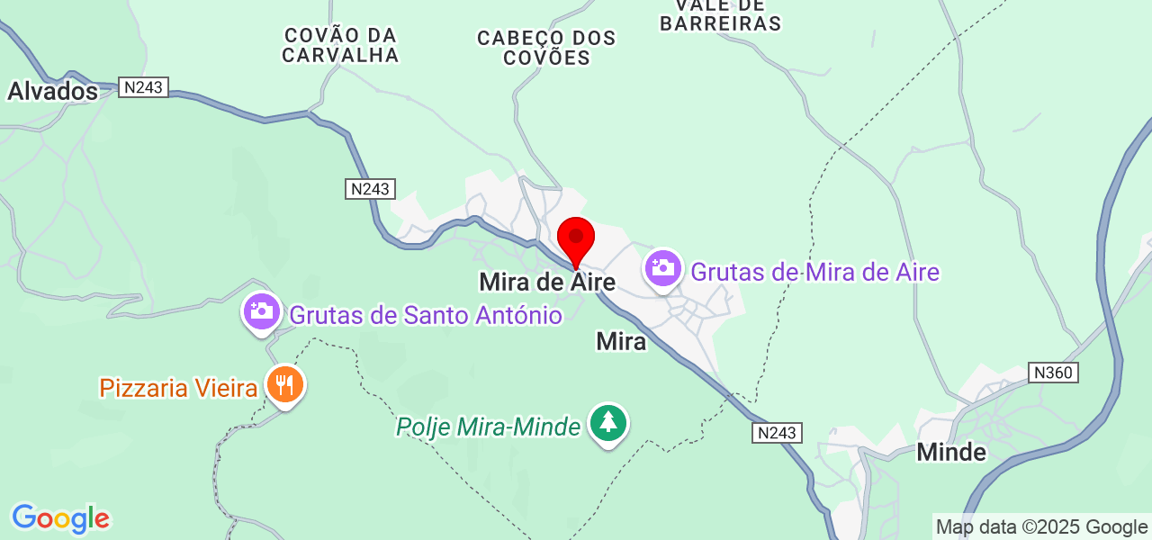 Lana Baia - Leiria - Porto de Mós - Mapa