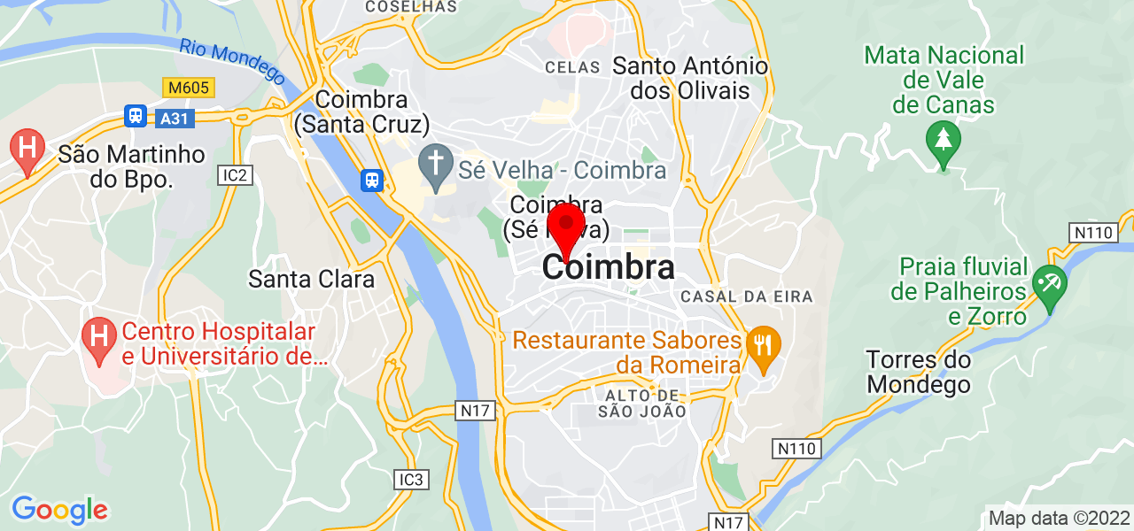 Joana Correia - Coimbra - Coimbra - Mapa