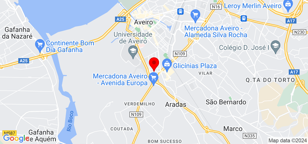 Maria Ang&eacute;lica - Aveiro - Aveiro - Mapa