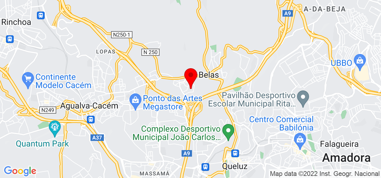 4our Servi&ccedil;os T&eacute;cnicos - Lisboa - Sintra - Mapa