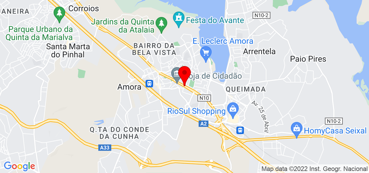 Vagner Santos - Setúbal - Seixal - Mapa