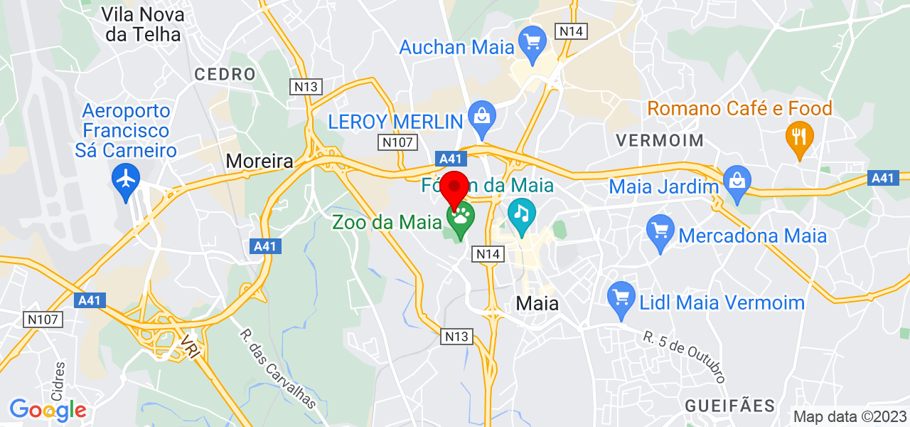 Mariana Barbosa - Porto - Maia - Mapa