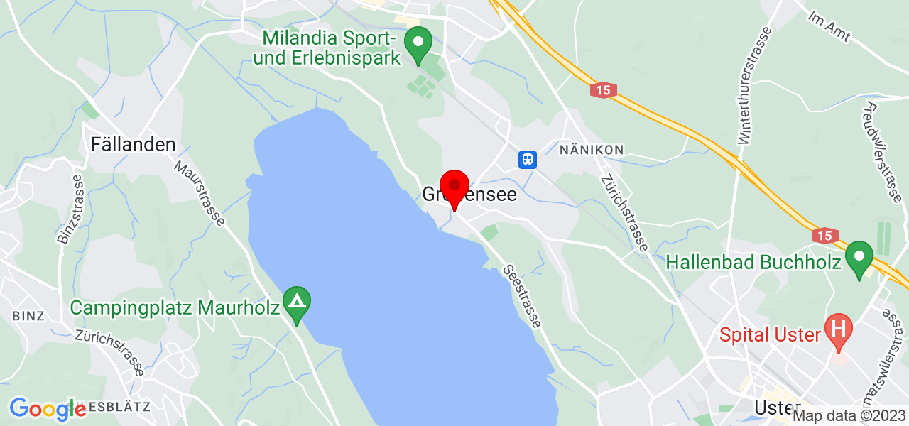 Jimena L&oacute;pez - Zürich - Greifensee - Karte